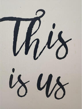 The Spring Shop Wood Plaque Square Farmhouse Wall Sign 'This Is Us' 10x10